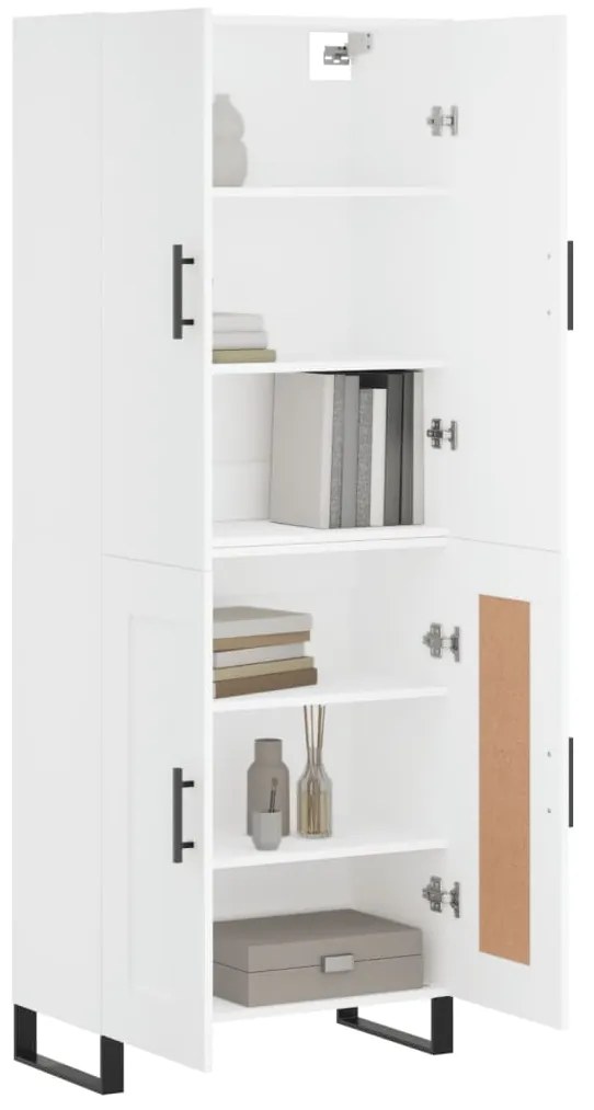Armário alto 69,5x34x180 cm derivados de madeira branco