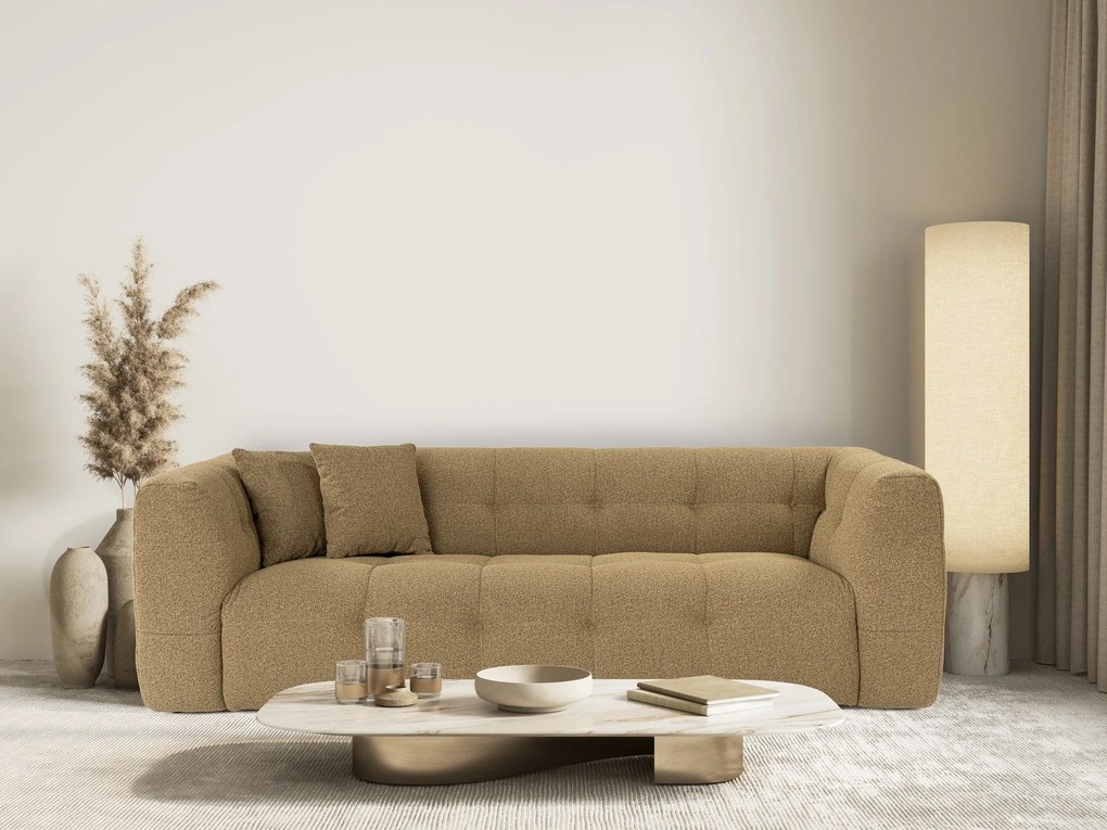 Sofá de 3 Lugares Cady – Bege Kaki – 235 x 100 x 72 cm