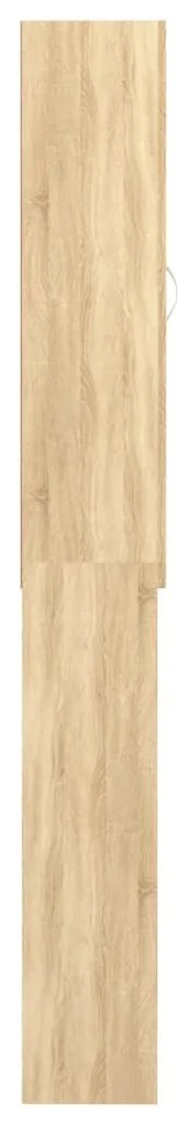 idaXL Armário máquina lavar roupa 64x25,5x190 cm carvalho sonoma