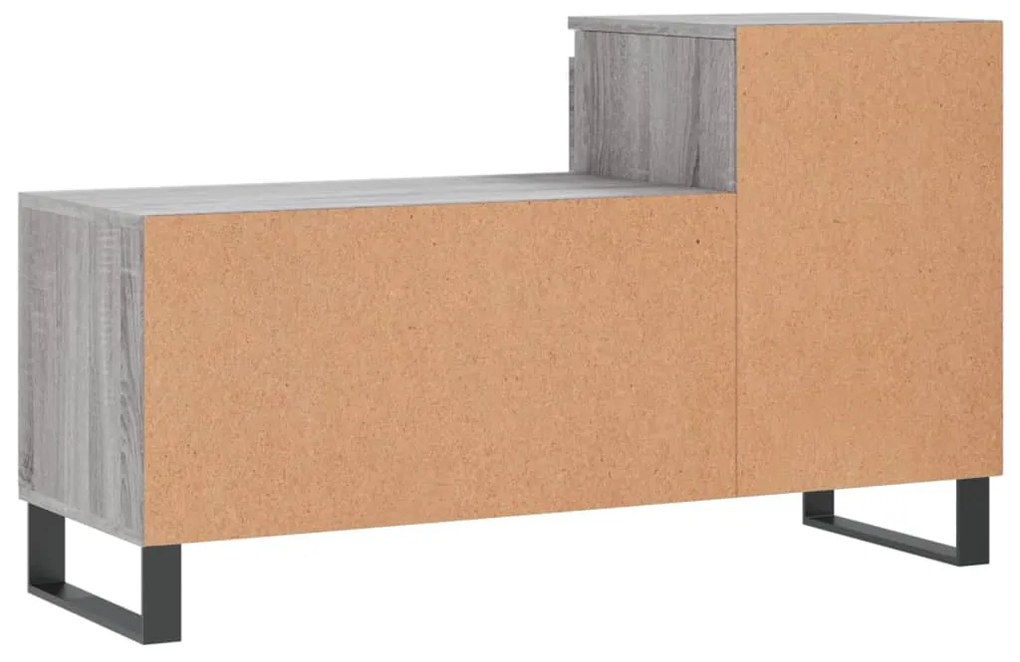 Sapateira 102x36x60 cm derivados de madeira cinzento sonoma