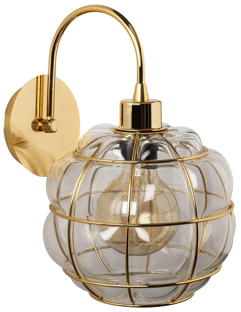 Aplique de Parede Safderun – Dourado – 23 x 27 cm