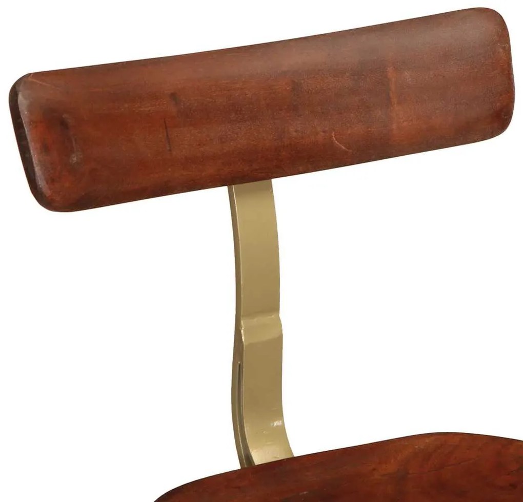 Bancos de bar 2 pcs 49x43x88 cm madeira de mangueira maciça