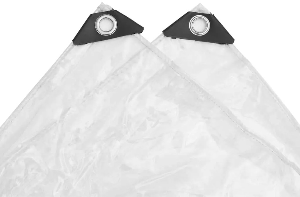 Encerado transparente com ilhós 1x3 m PVC