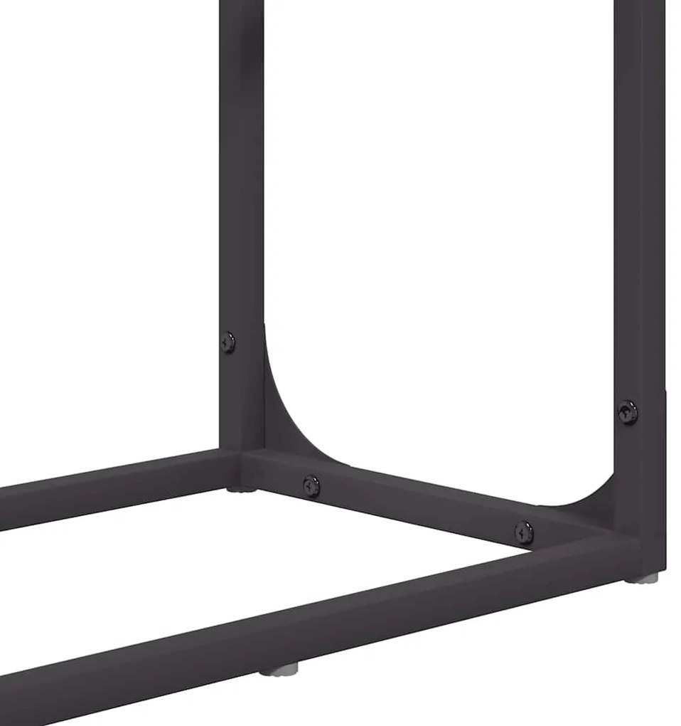 Suporte para lenha 60x25x100 cm aço laminado a frio preto