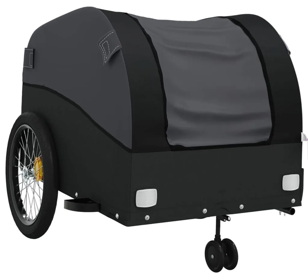 Reboque para bicicleta 45 kg ferro preto