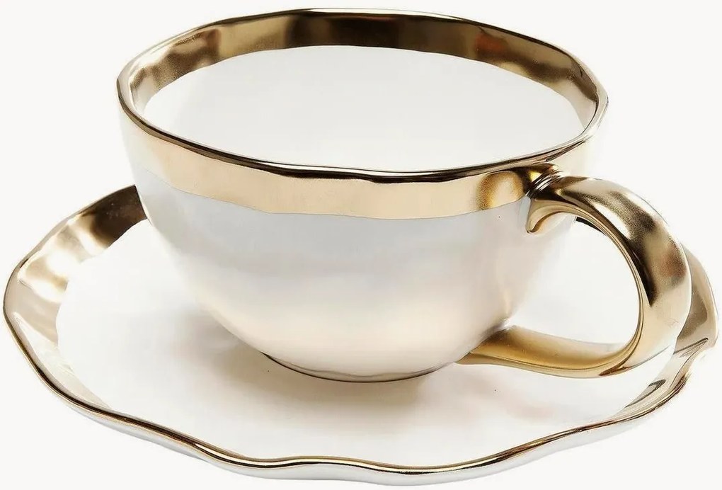 Chávenas de café com pires Bell, conjunto de 4