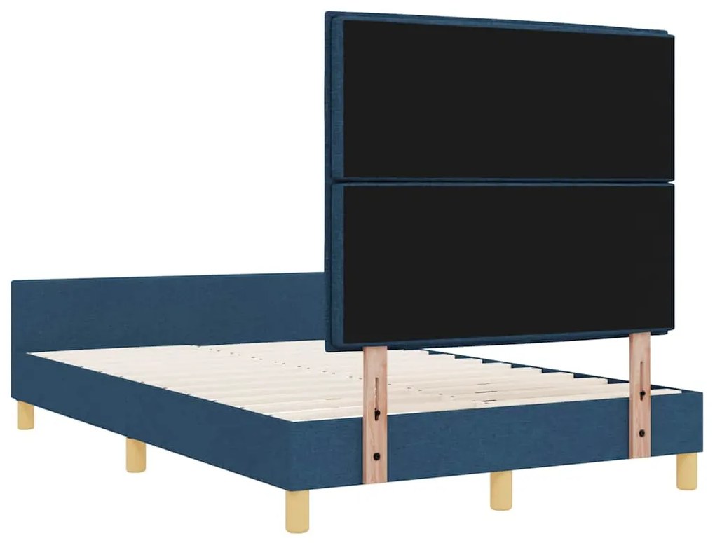 Cama vidaXL Azul 120x200 cm Tecido