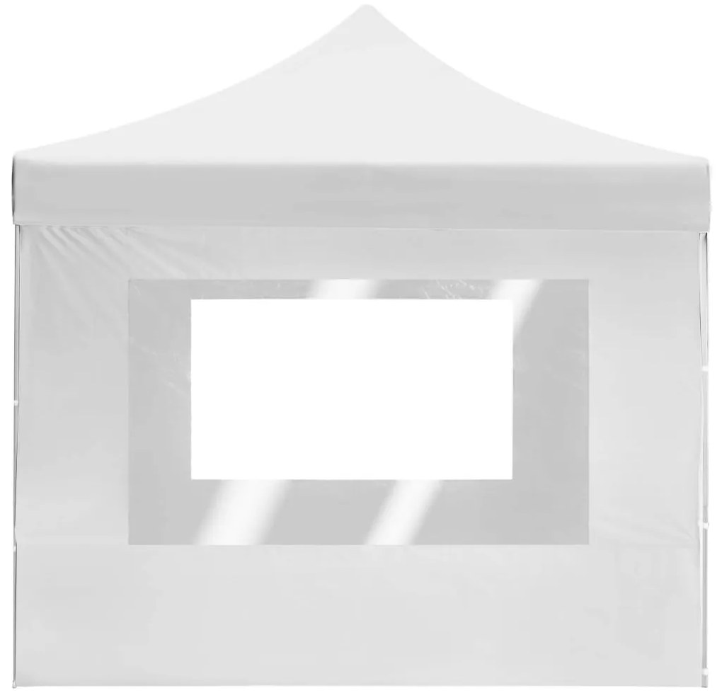 Tenda dobrável profissional com paredes alumínio 4,5x3m branco
