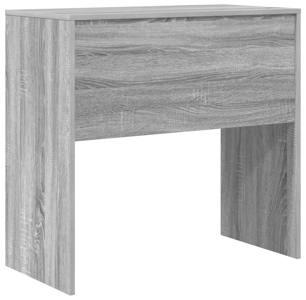 Escrivaninha Cinza sonoma Madeira técnica 80 x 40 x 76 cm Simples