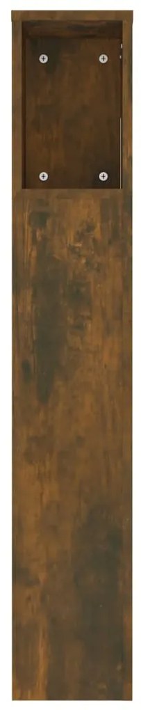 Armário de cabeceira 220x18,5x104,5 cm cor carvalho fumado