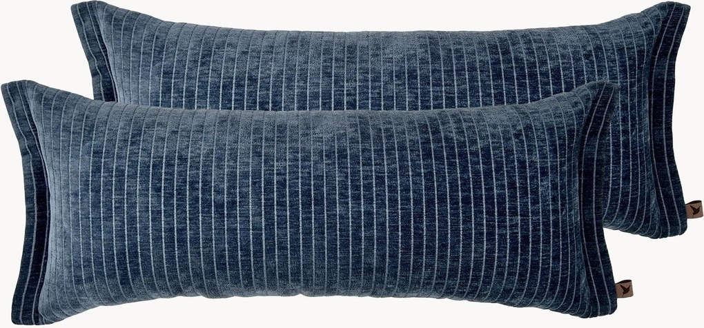 Almofadas em chenille artesanais Leilani, conjunto de 2