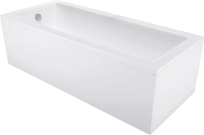 Mexen Cubik banheira retangular 180 x 90 cm com revestimento, branca - 55031809000X