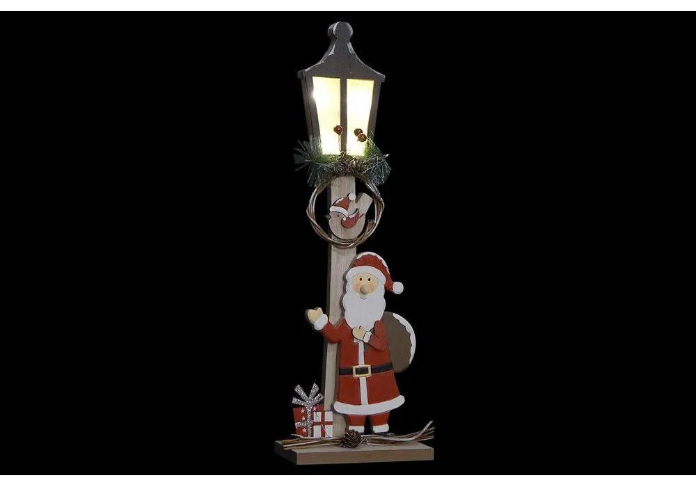 Lanterna LED DKD Home Decor Pai Natal Madeira MDF (15 x 7 x 45 cm) (2 pcs)