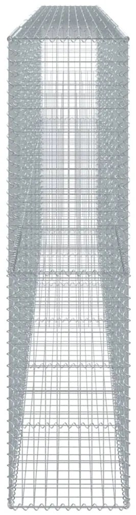 Cesto gabião com cobertura 600x50x200 cm ferro galvanizado