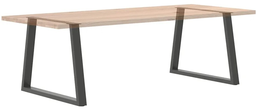 Pés para mesa de jantar em forma de V, 2 peças, antracite, 100x(72-73,