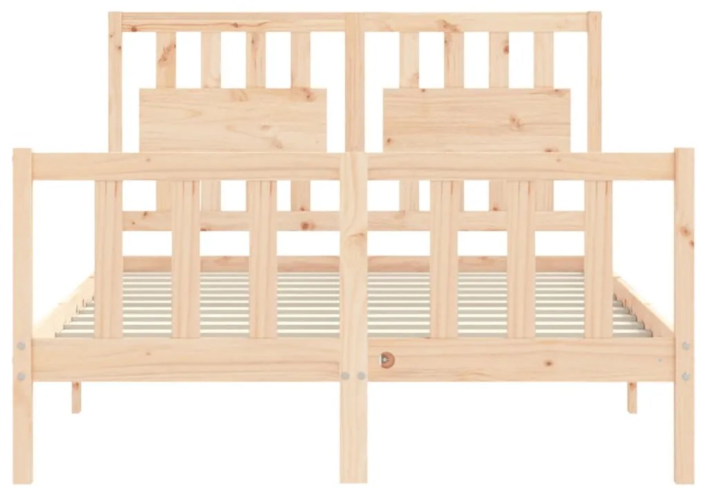 Cama sem colchão 140x190 cm madeira de pinho maciça
