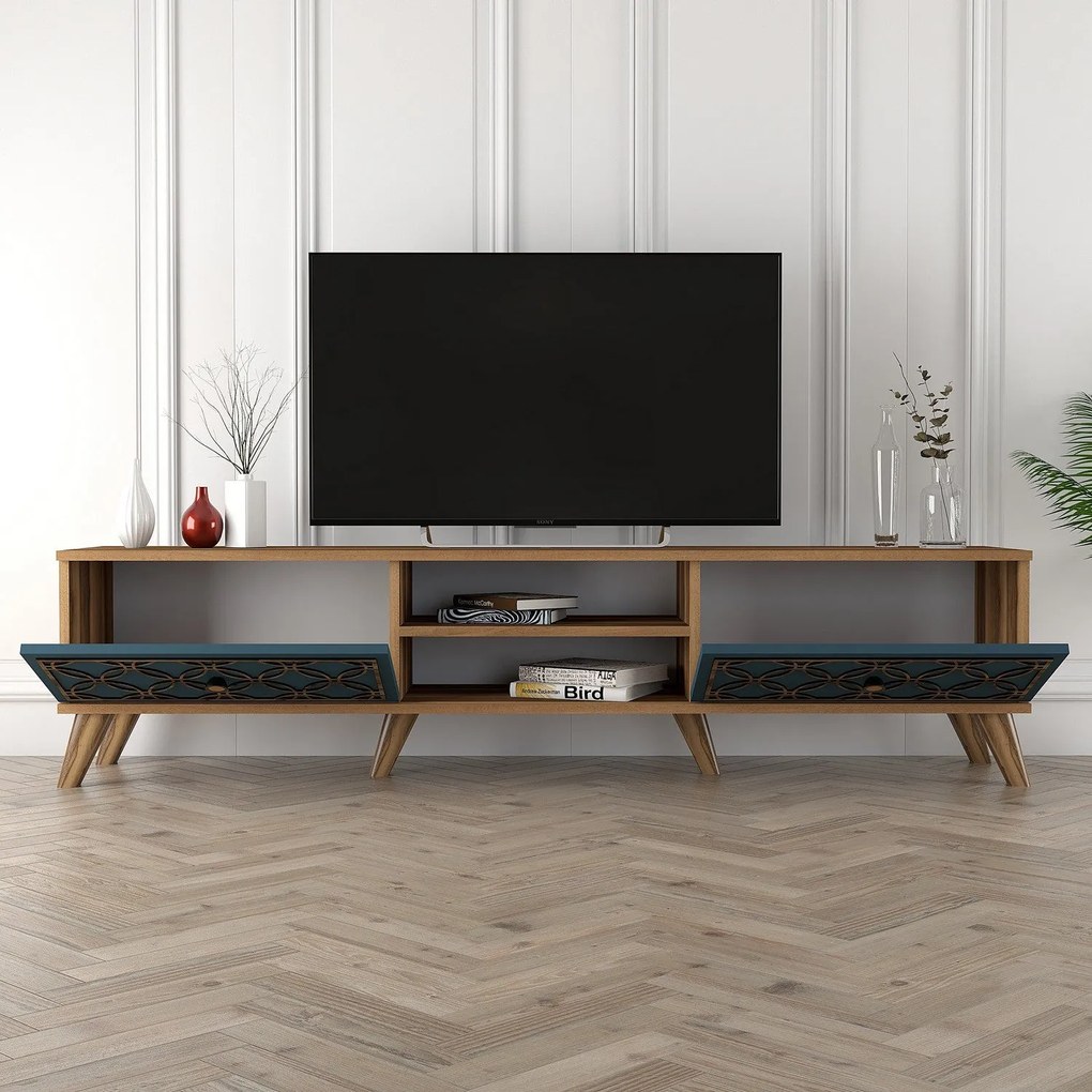 Móvel TV Class – Nogueira – 180 cm x 44 cm x 35 cm