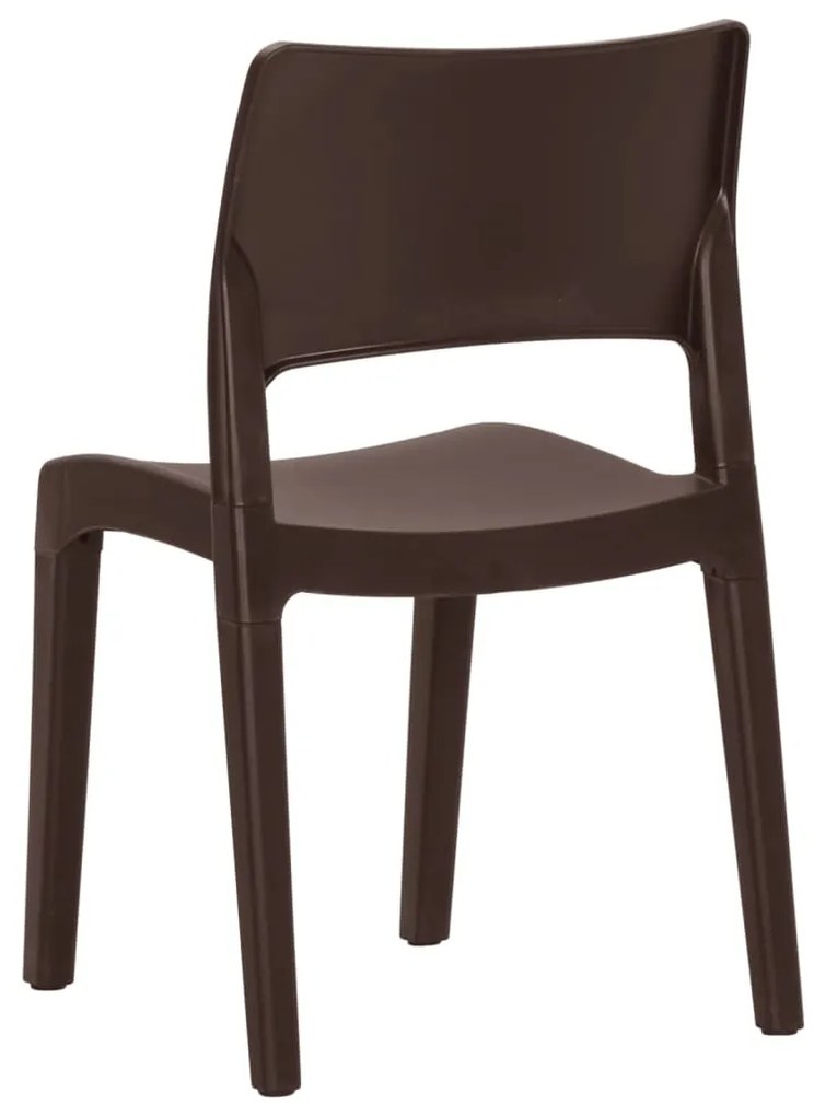 Cadeiras de jardim 2 pcs polipropileno cor moca