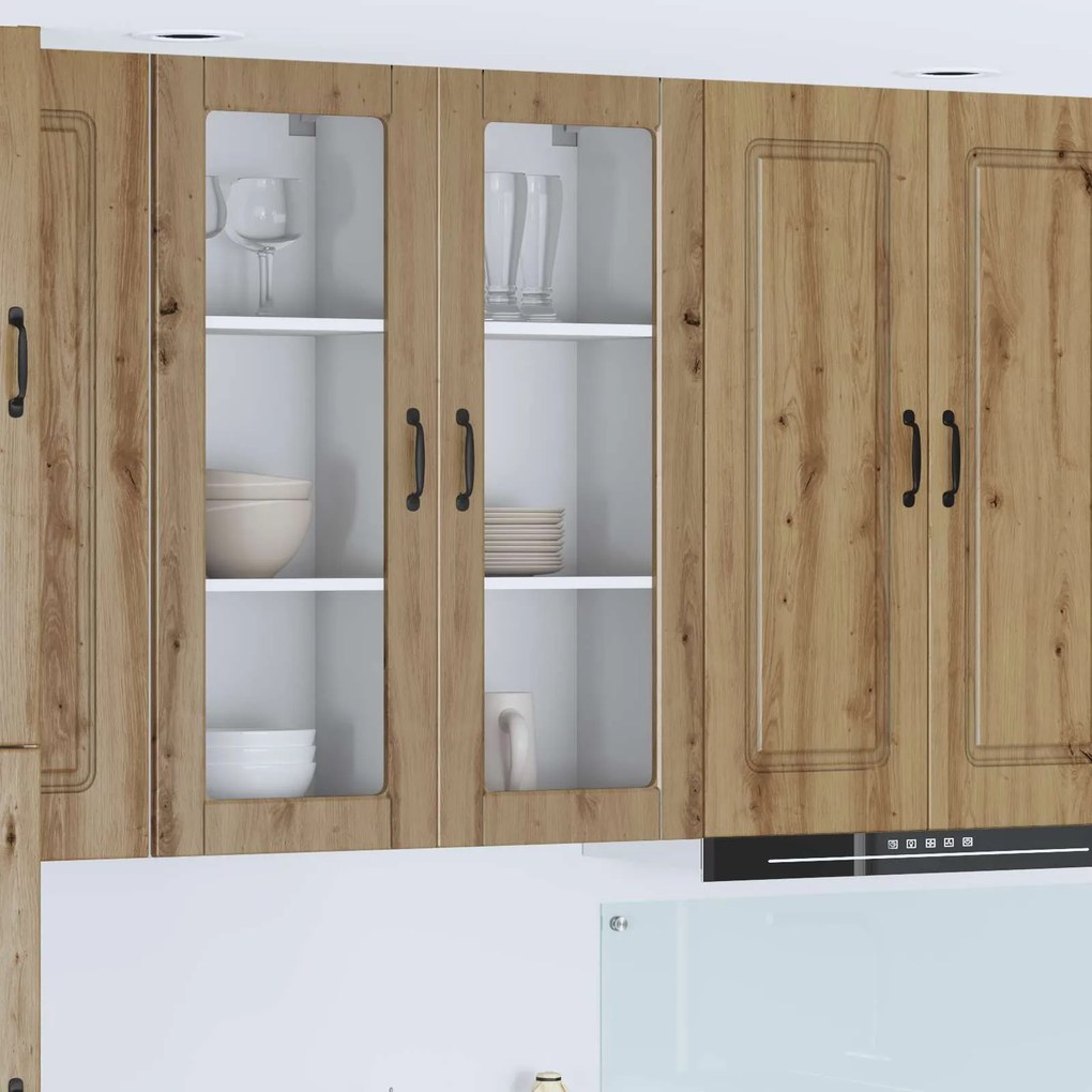 vidaXL Armário de Cozinha Carvalho Artesanal 40 x 31 x 100 cm