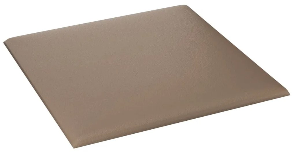 Painel parede 12pcs 30x30cm couro artificial 1,08 m² cappuccino