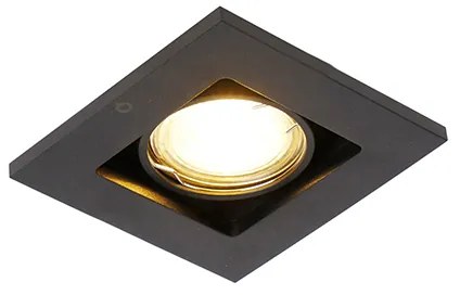 Conjunto de 10 focos embutidos inteligentes pretos com Wi-Fi GU10 - Qure