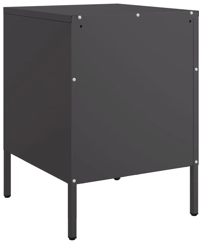Mesa de cabeceira 36x39x50,5 cm aço preto