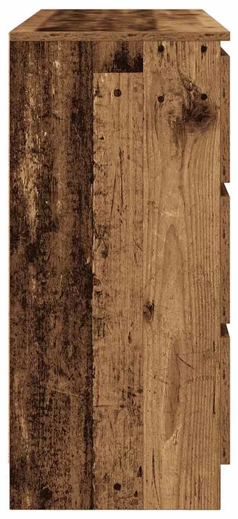 Aparador 100x35x76 cm derivados de madeira madeira velha