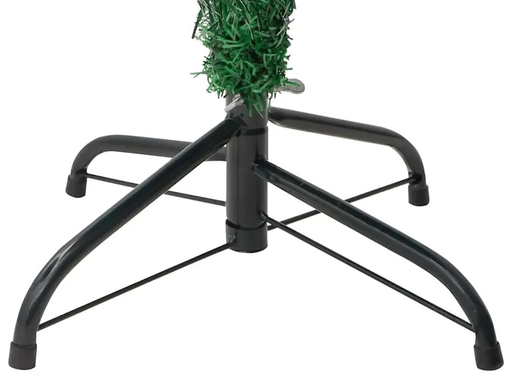 Cato de Natal com suporte e LEDs PVC 150 cm verde