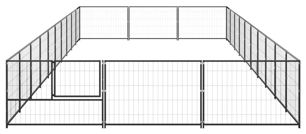 Canil para cães 30 m² aço preto