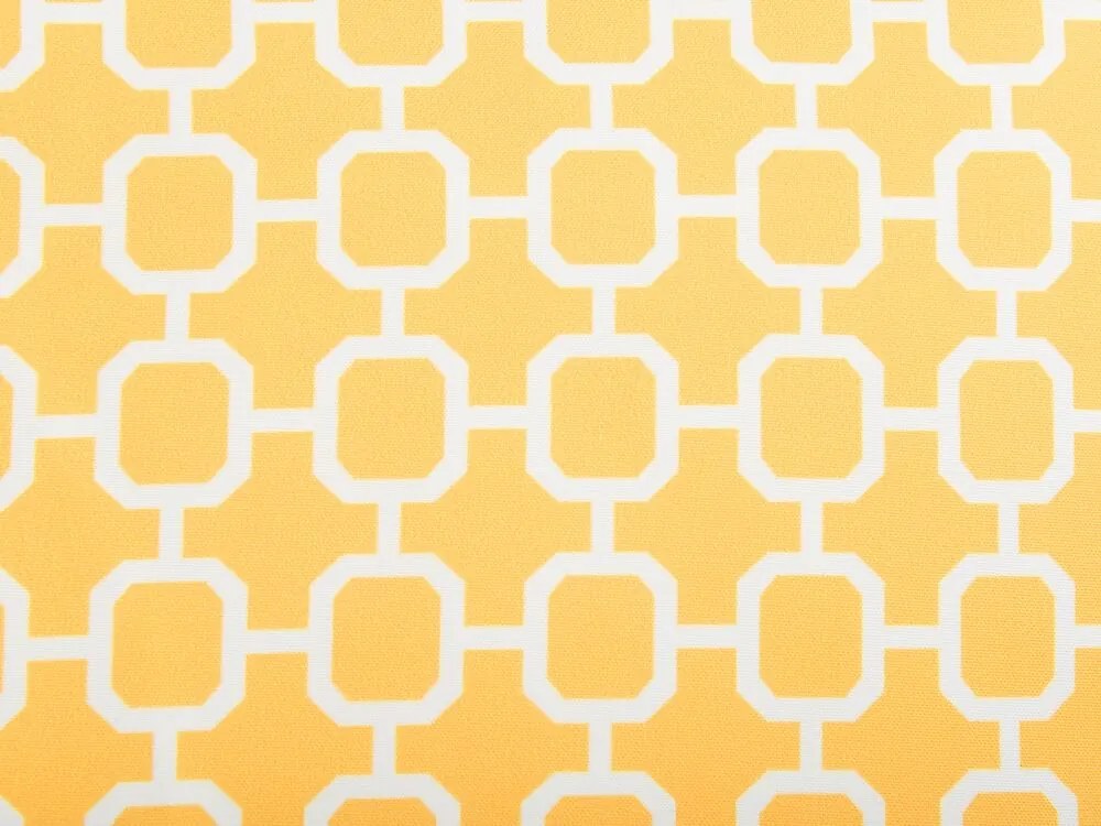 Conjunto de 2 almofadas de jardim com padrão amarelo 40 x 70 cm ASTAKOS Beliani