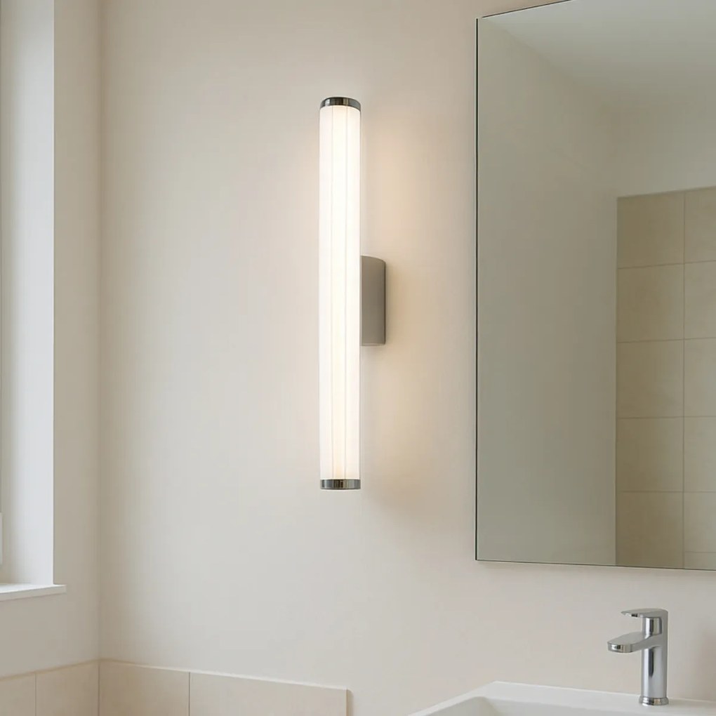 Candeeiro de Parede Retro Gunmetal 60,4cm incl. LED IP44 - Coco