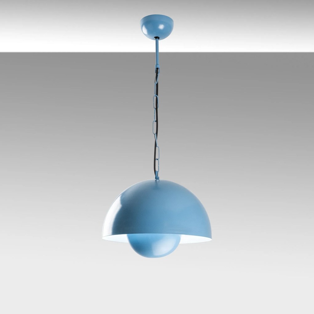 Candeeiro de Teto Kure – Azul Claro – Ø30 h:25 cm