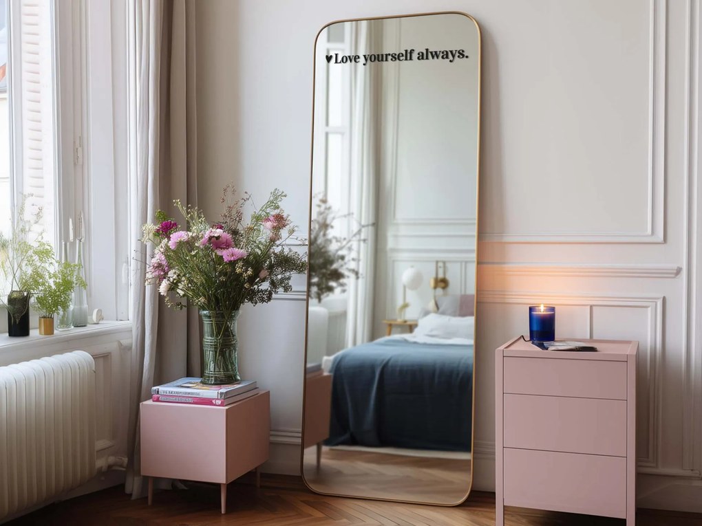 Autocolante para espelho S36 – Love yourself always.