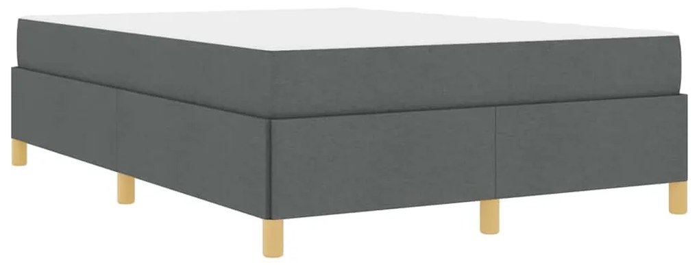 Cama Box Cinza Escuro e Branco e Cinza Escuro 140 x 200 cm