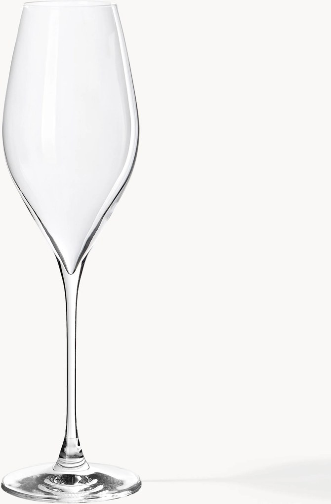 Copos de champanhe de cristal Silvio, conjunto de 4