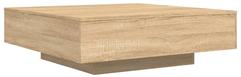 Mesa de centro com luzes LED 100x100x31 cm carvalho sonoma