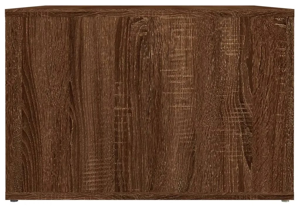 Mesa cabeceira 57x55x36 cm derivados madeira carvalho-castanho