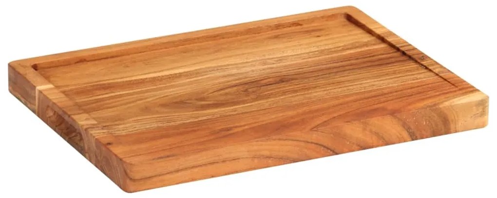 vidaXL Tábua de cortar 43x32x3,5 cm madeira de acácia maciça
