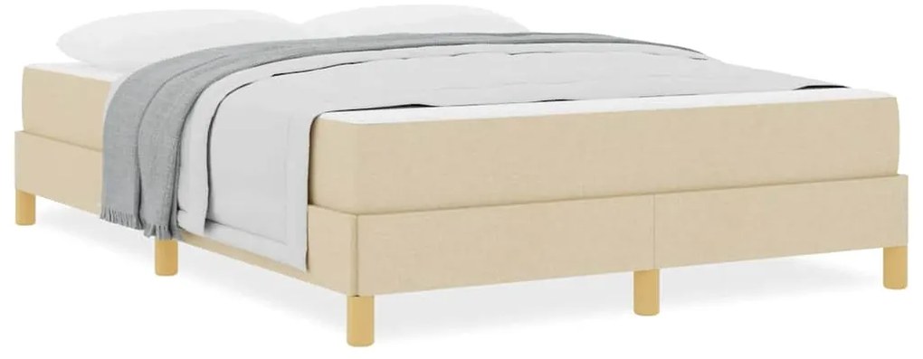 Cama Box Creme, Marrom 160 x 200 cm
