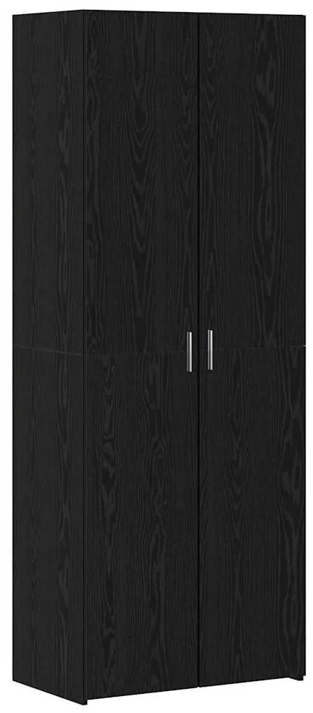 Highboard Carvalho Preto 70x42.5x185 cm Madeira Engenharia