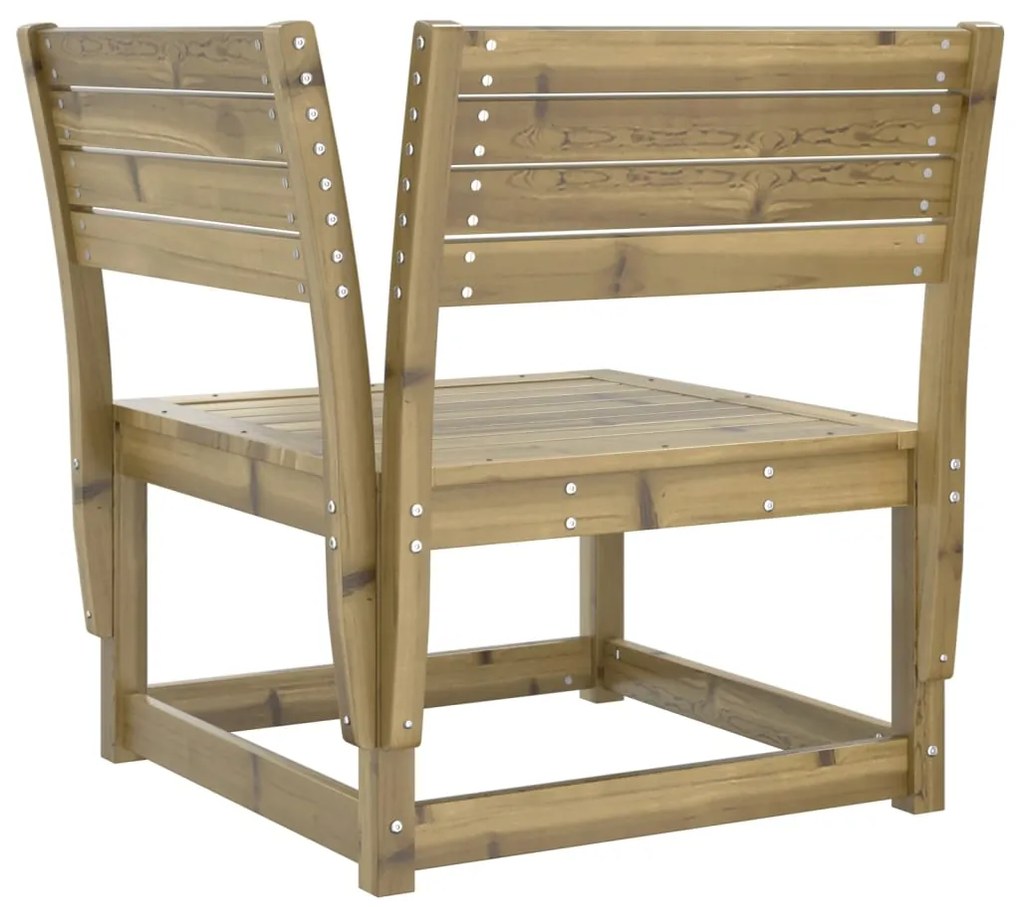 5 pcs conjunto de sofás para jardim madeira de pinho impregnada