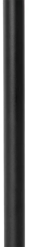 Candeeiro de mesa rústico preto com vime 25 cm - Kata Oriental,Rústico