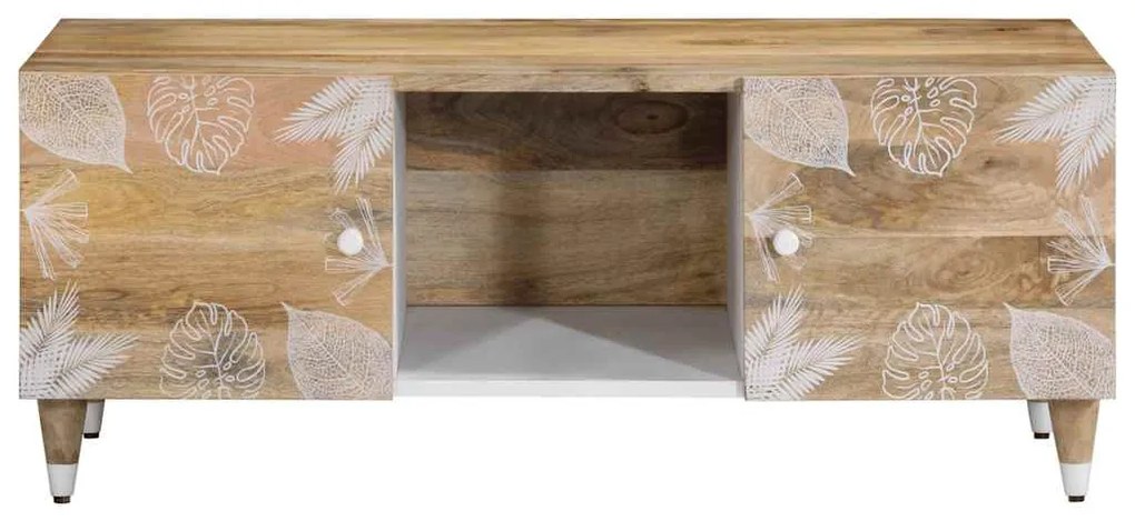 Mesa de centro 100x54x40 cm madeira de mangueira maciça