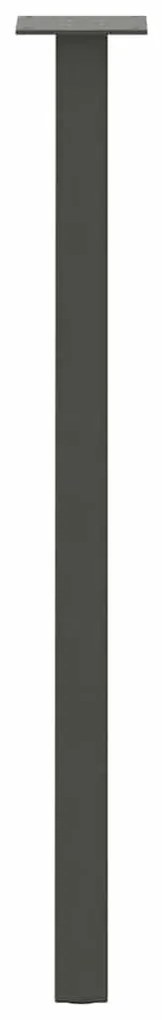 Pés de mesa de console 4 peças antracite 72 cm aço
