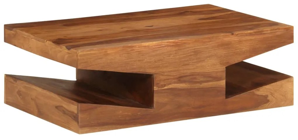 vidaXL Mesa de centro em madeira de acácia maciça 90x60x30 cm