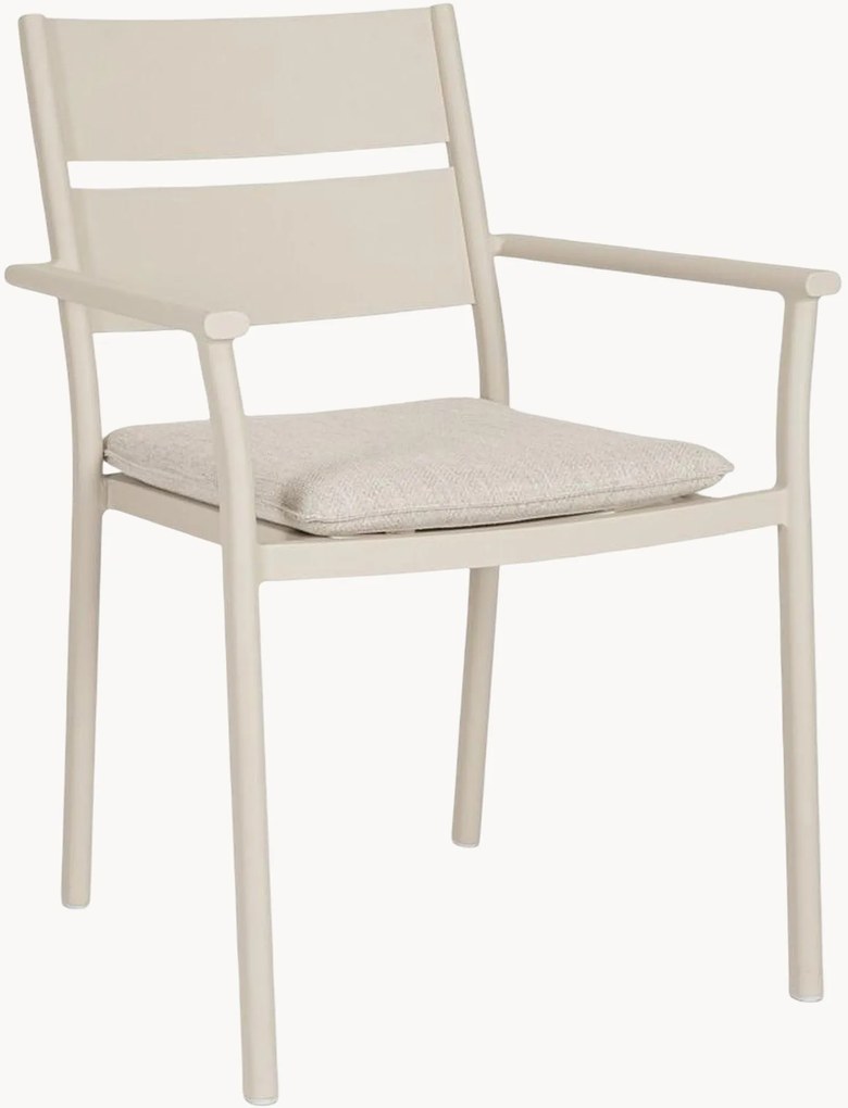 Cadeiras de jantar empilháveis para jardim com apoio de braços Molokai, conjunto de 4