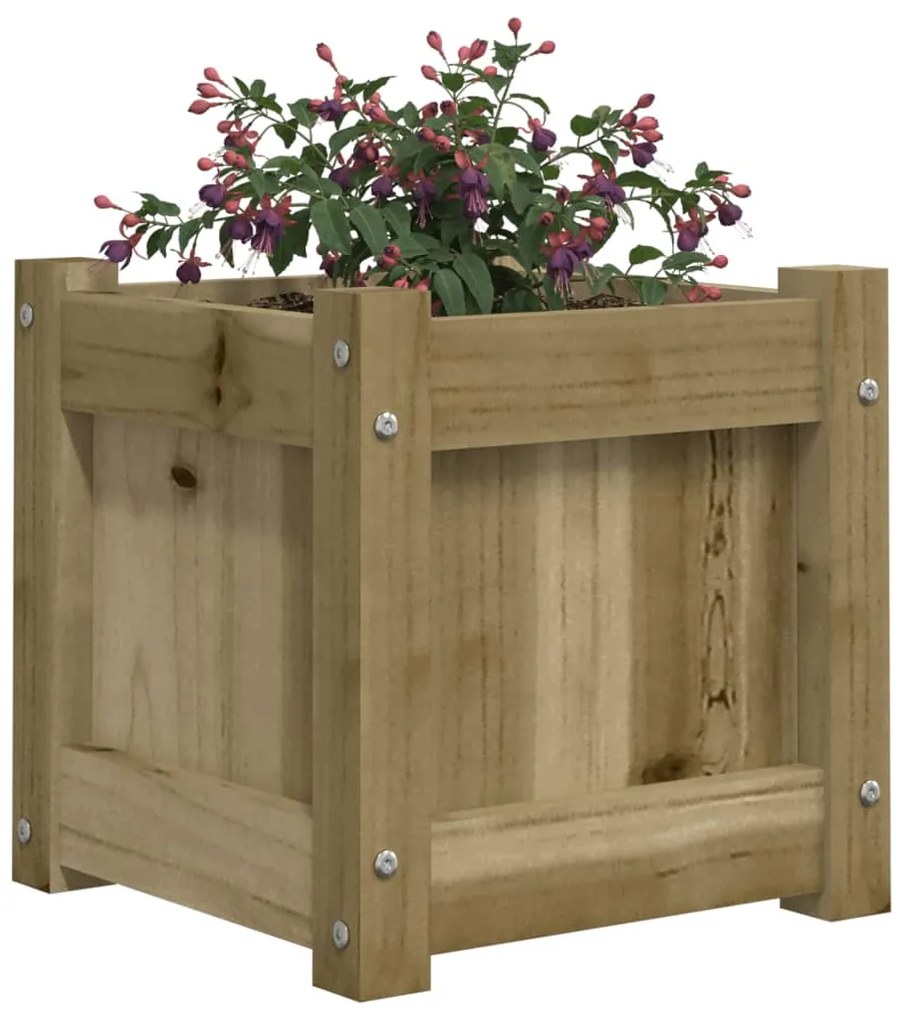 Vasos/floreiras de jardim 2 pcs madeira de pinho impregnada