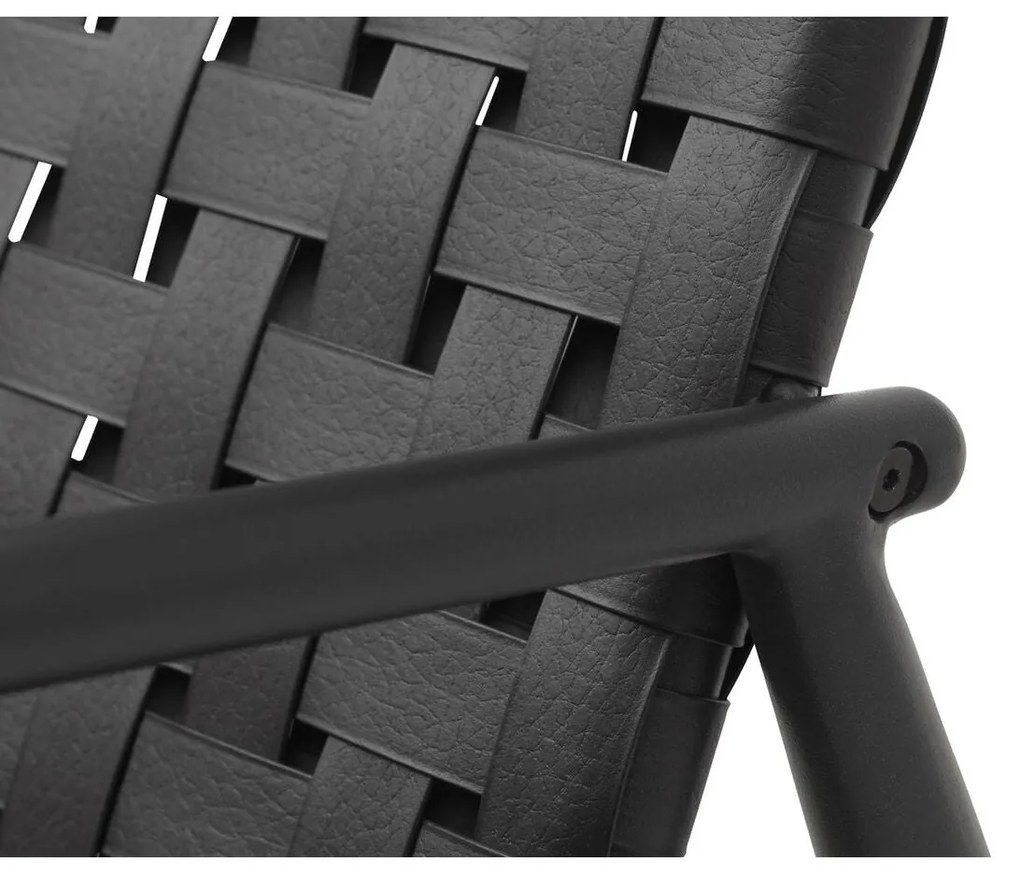 Tuinstoel Jysk 3795090 Rotim sintético Preto Alumínio
