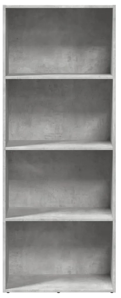 Estante 60x30x152 cm derivados de madeira cinzento cimento