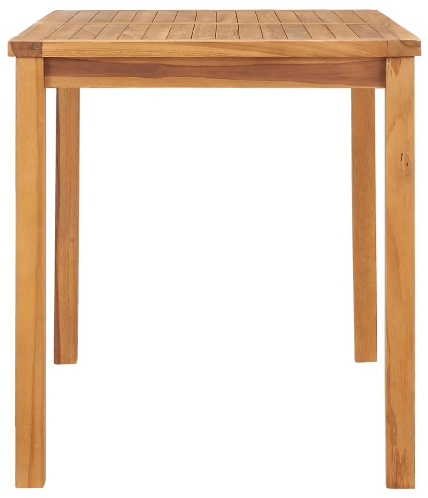 Mesa de jantar para jardim 120x70x77 cm madeira teca maciça